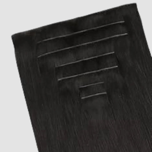 Invisible Clip-in #1B – Naturlig Svartbrun Bsextensions