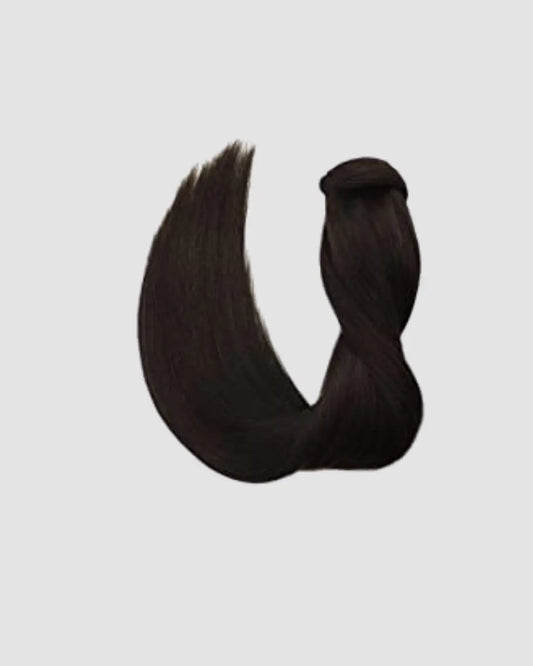 Clip-in Ponytail 2 – Djup Mörkbrun