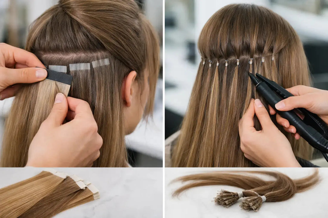 Tape in vs keratin - vad passar ditt hår?