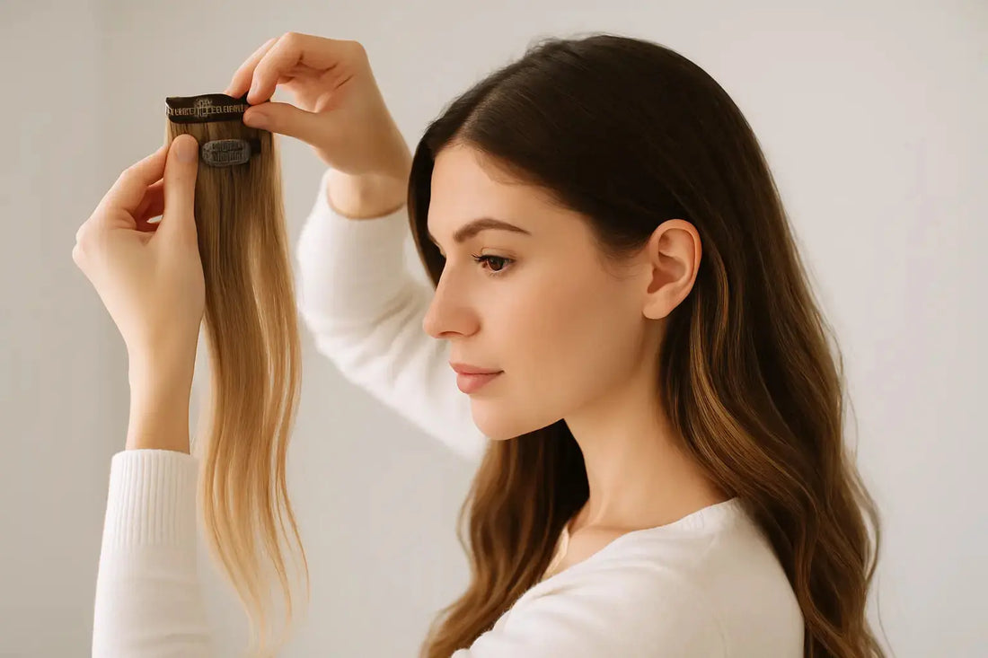Osynliga clip in extensions som ser äkta ut