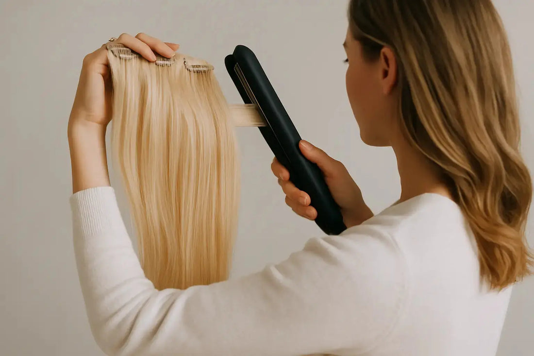 Så stylar du clip-ins med värme utan slitage