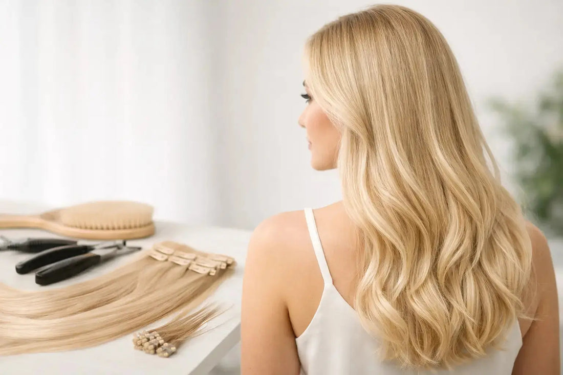 Bästa hår extensions för fint hår - rätt val