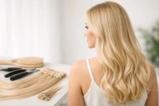 Bästa hår extensions för fint hår - rätt val