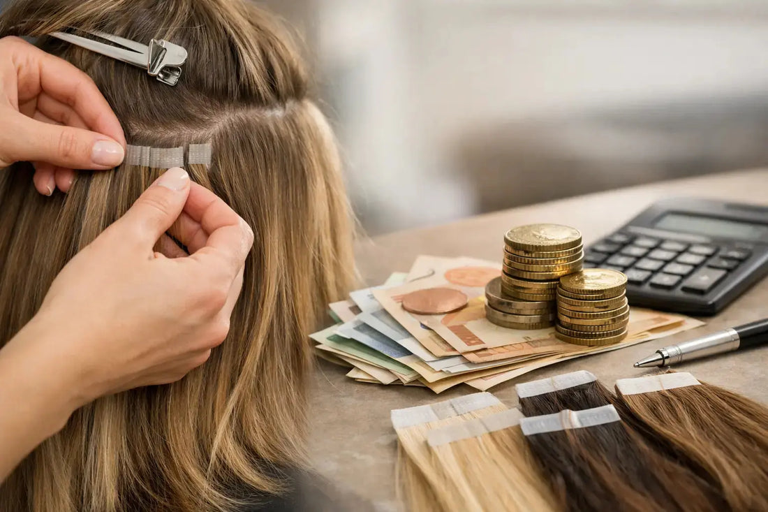 Osynliga tape in extensions pris - vad styr?