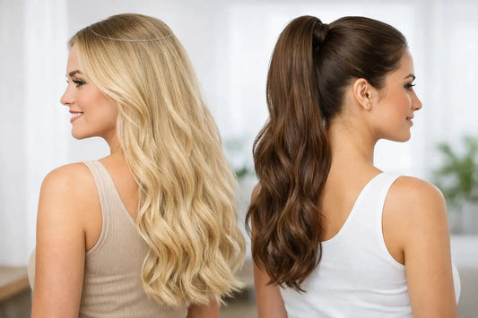 Halo vs ponytail extensions - vilken passar dig?