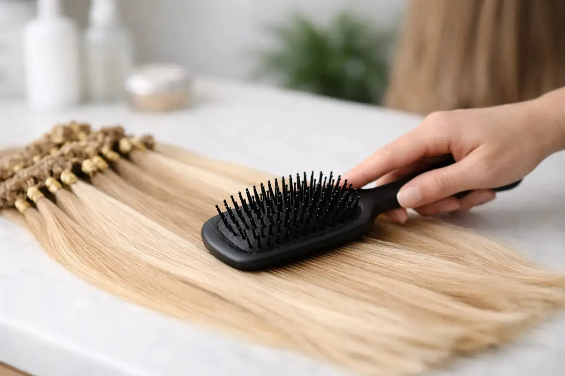 Hur borstar man Remy extensions utan slitage?