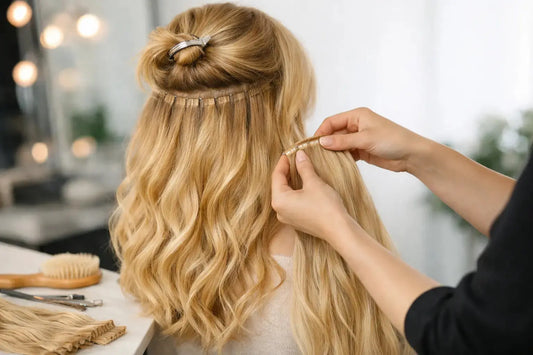 Hur matchar man varm blond med löshår rätt?