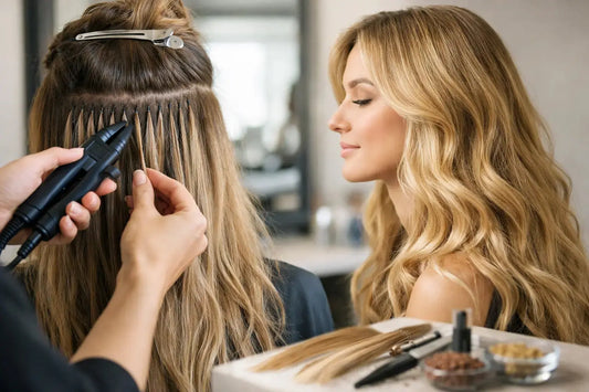 Guide till keratin extensions för naturligt hår
