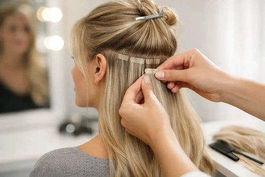 Tape in extensions - så får du ett naturligt resultat