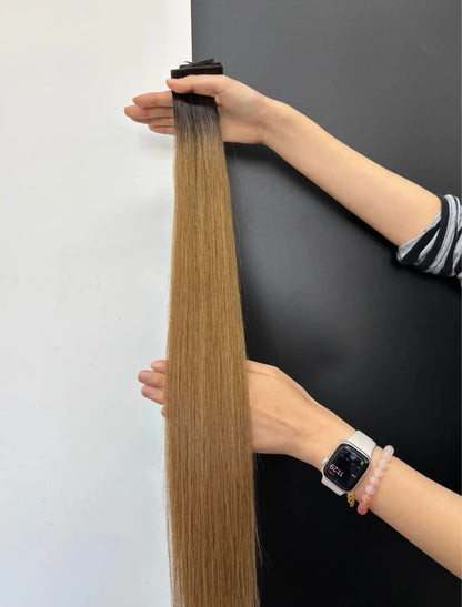 Butterfly Weft - Mörk Rotad Blond R2C-SIVER (Copy) Bsextensions