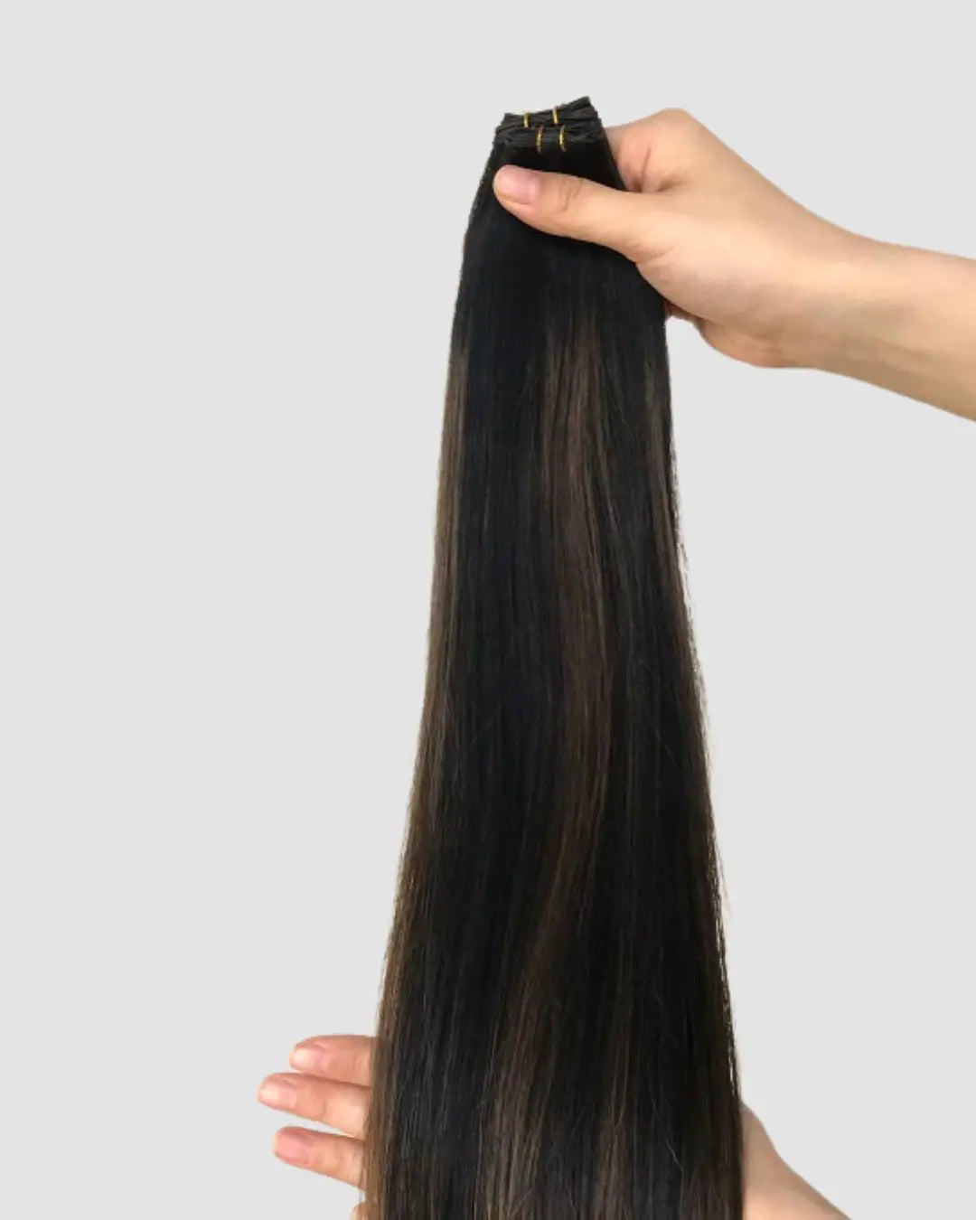 Genius Weft - Djup Brun Balayage med Karamell,#4/27/4 (Kopia) Bsextensions