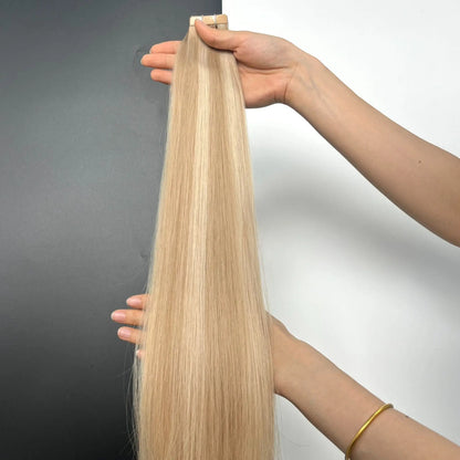 Tape in hair extensions - Luxury 18/60A – Beige Blond Balayage Bsextensions