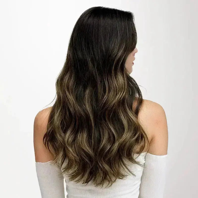 Invisible Tape-in  – Djup Svartbrun Balayage #1B/6/1B Min butik