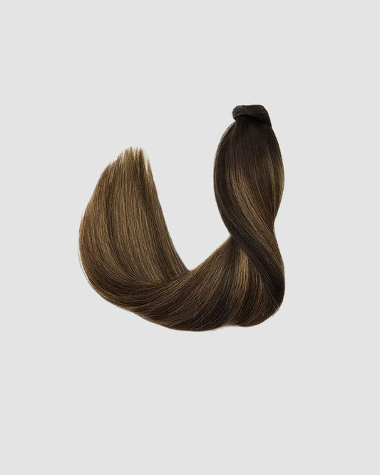 Clip-in Ponytail 2/6/2 – Balayage med Chokladtoner