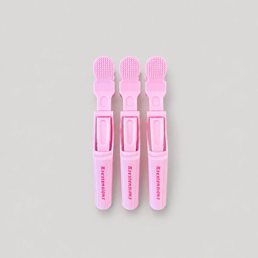 Stor Hårklämma 3-pack – Rosa Bsextensions