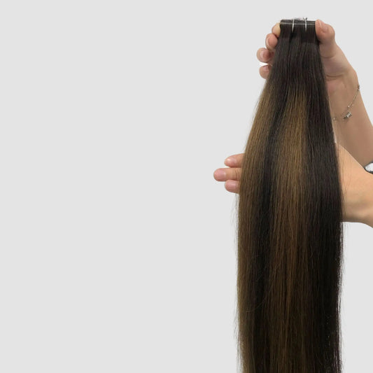Invisible Tape-in  – Balayage Chokladbrun #2/6/2 Min butik