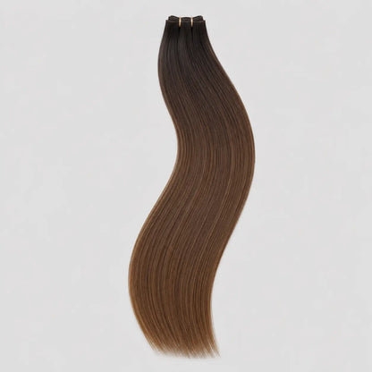 Butterfly Weft - Mörk Blond Med Rötter (Copy) Bsextensions