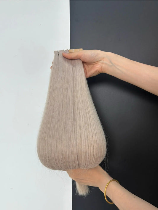 Tape-in Extensions, Silvergrå Blond ICE Bsextensions