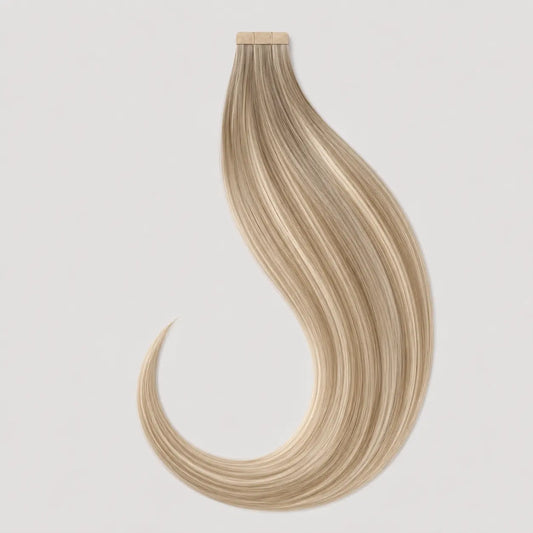 Tape-in Extensions,  Naturlig Blond Balayage #16/22 Min butik