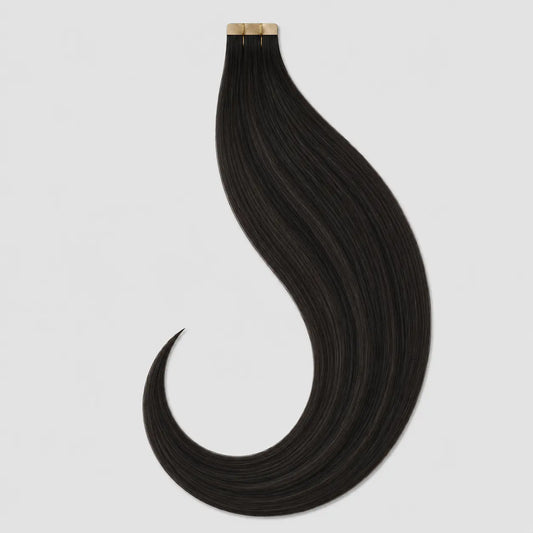 Tape-in Extensions – Naturlig Mörkbrun #2 Bsextensions