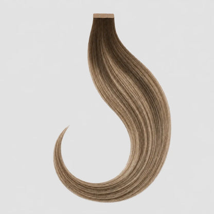 Tape-in – Mörkbrun till Blond Balayage #3/8/613 Bsextensions