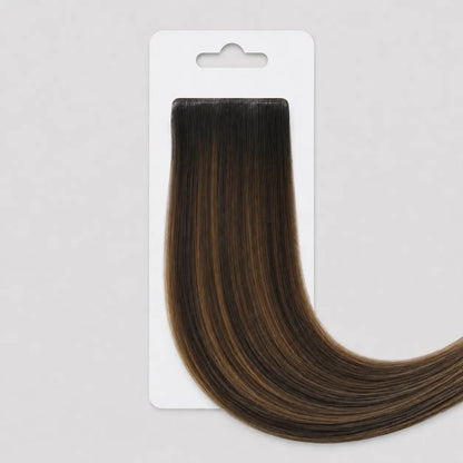 Invisible Tape-in  – Djup Svartbrun Balayage #1B/6/1B Min butik