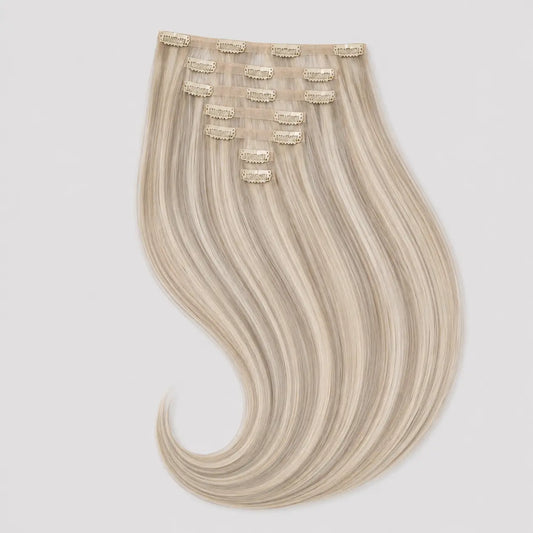 PU Clip-in 17A/60A – Naturlig Askblond Bsextensions