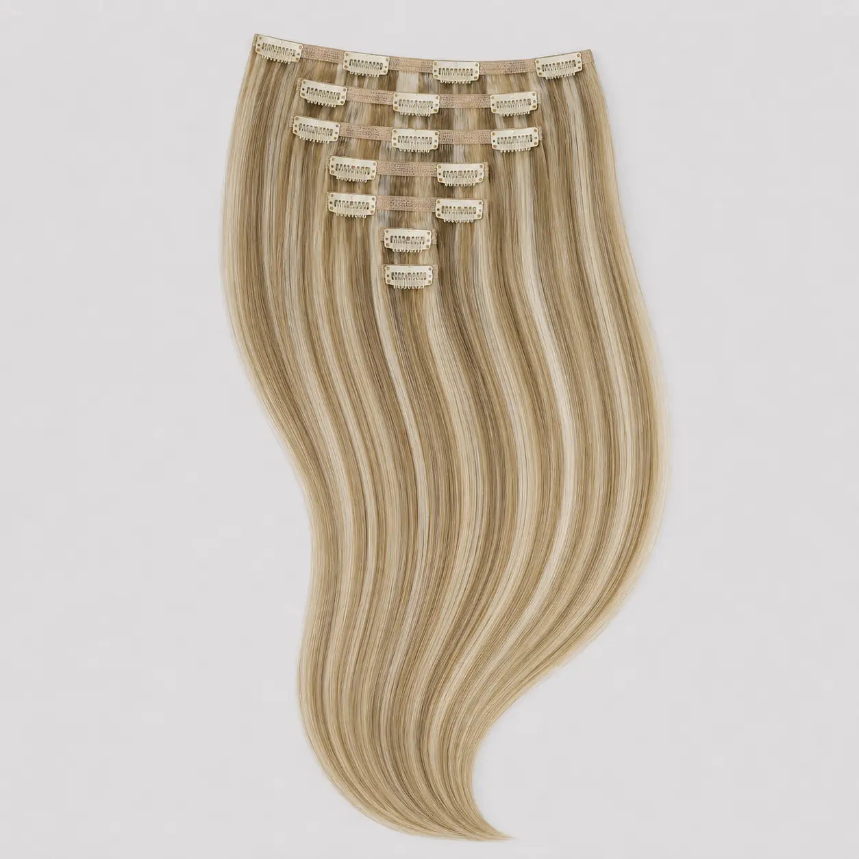 PU Clip-in 16/22 – Gyllene Mörkblond Bsextensions