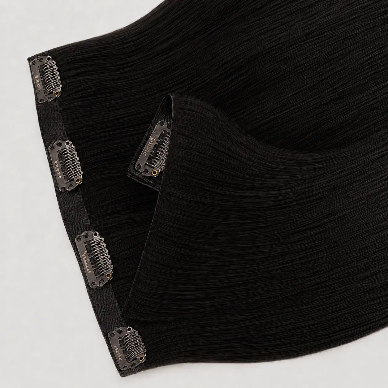 Invisible Clip-in #1B – Naturlig Svartbrun Bsextensions