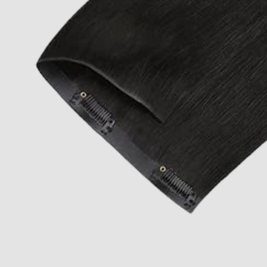 Invisible Clip-in #1B – Naturlig Svartbrun Bsextensions