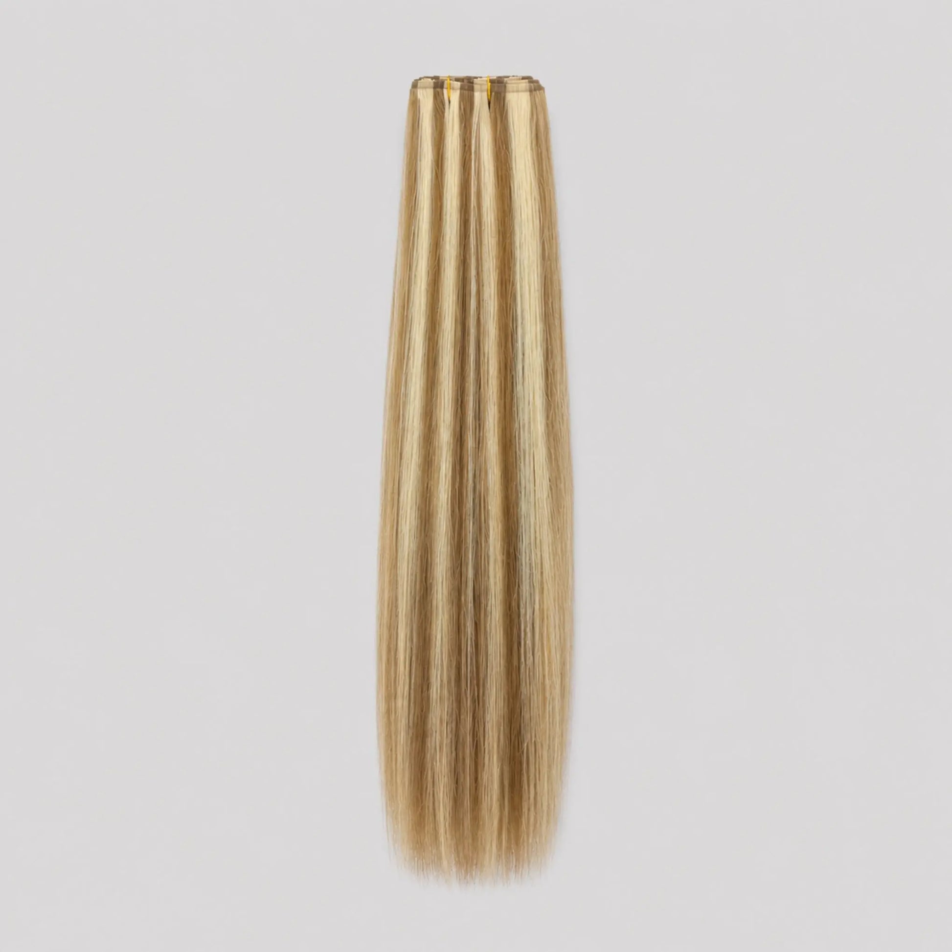 PU Clip-in 6B/60A – Brun med Askblonda Slingor Bsextensions