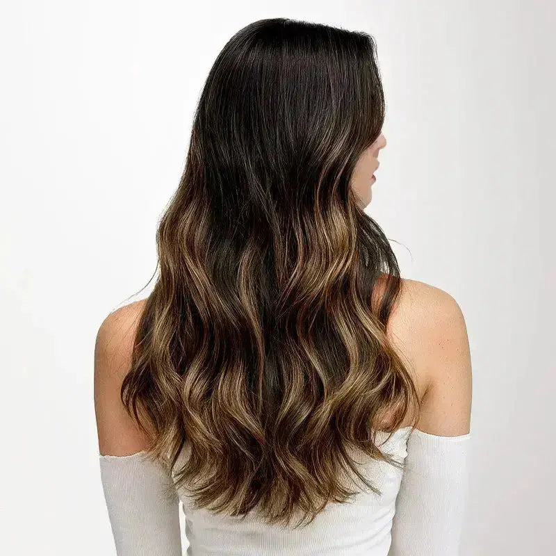 Invisible Clip-in 2/6/2 – Chokladbrun Balayage Bsextensions