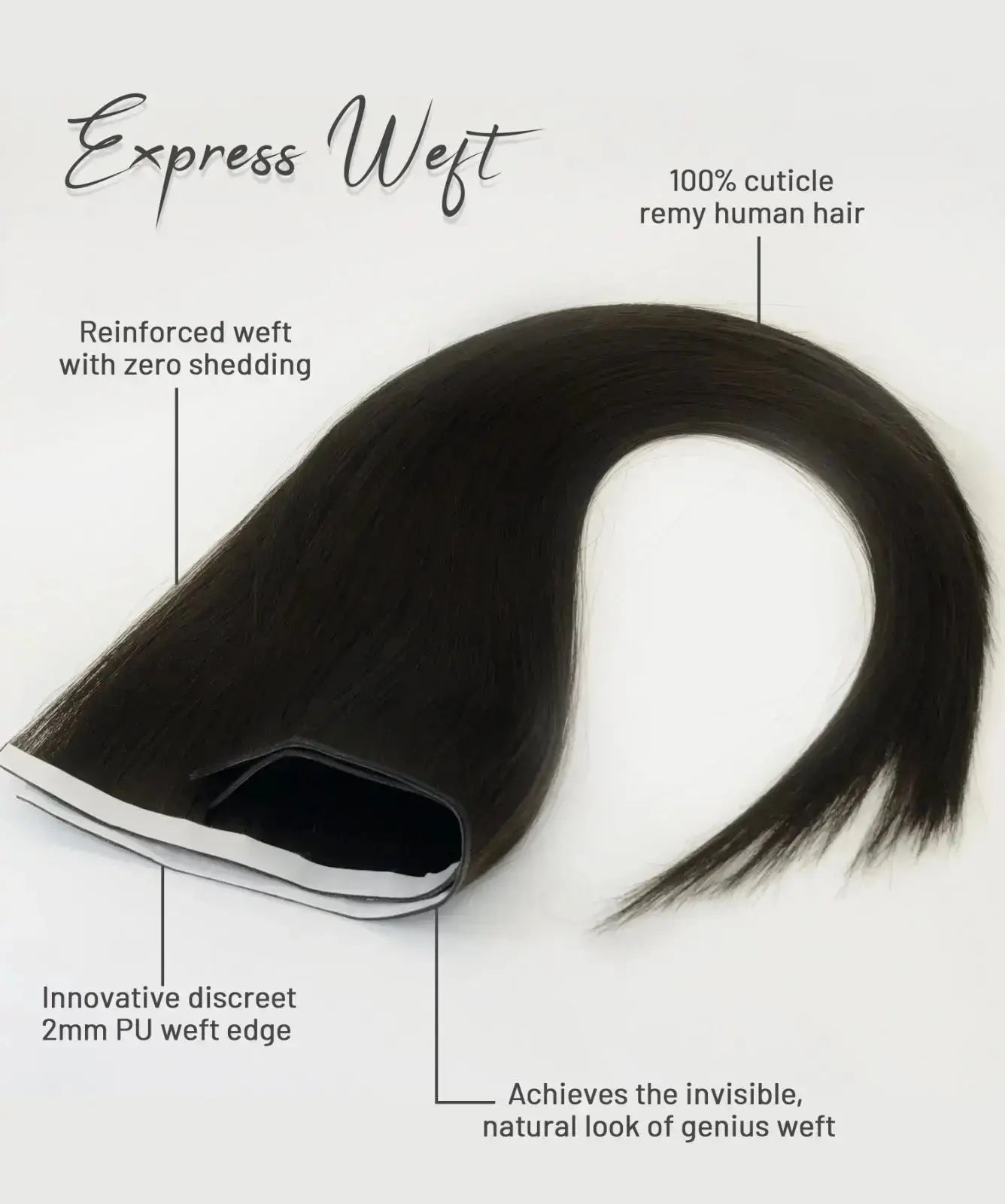 Express Weft Tape – Ljus Blond Luxury 613N Bsextensions